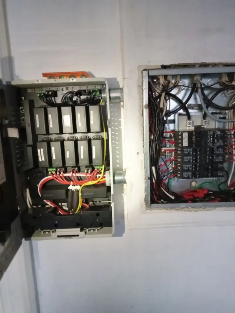 Electrical panel upgrade completed for Security Camera Wiring in Nashville